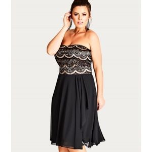 Black and gold eyelash dress - never worn!